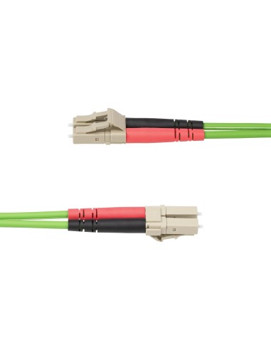Cable de Fibra Óptica LC a LC (UPC) OM5 Multimodo 3m - Dúplex 50/125µm LOMMF Tipo Cremallera VCSEL 40G/100G - No Sensible a los